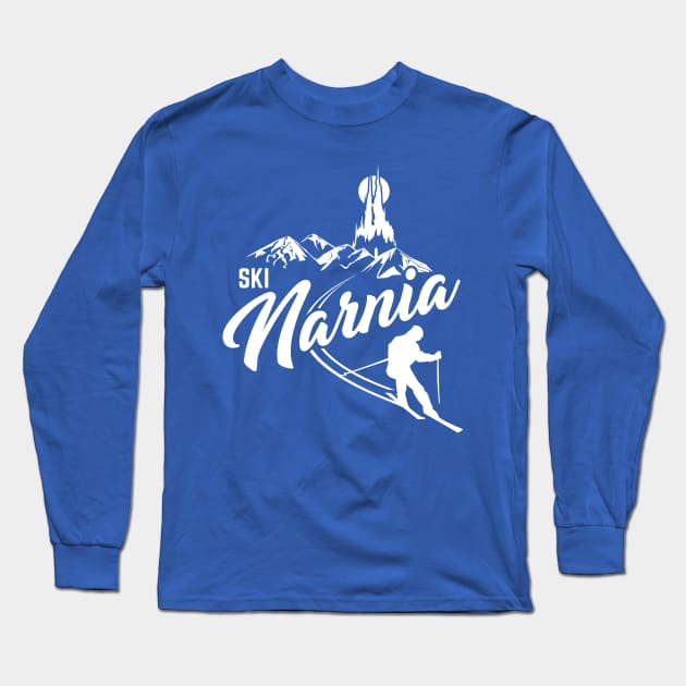 Ski Narnia Long Sleeve T-Shirt by MindsparkCreative